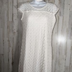 Anthropologie Fresh of LA lace Dress size P/L Adorable Women's Crocheted Dress